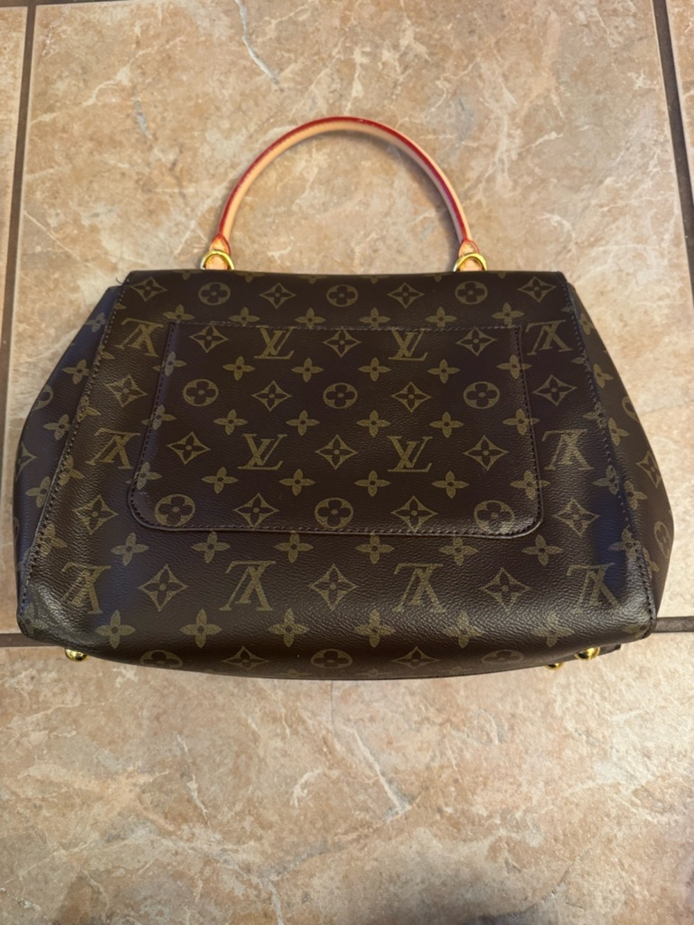 Louis Vuitton Brown Monogram Top-Handle Satchel with Natural Vachetta - Picture 3 of 8